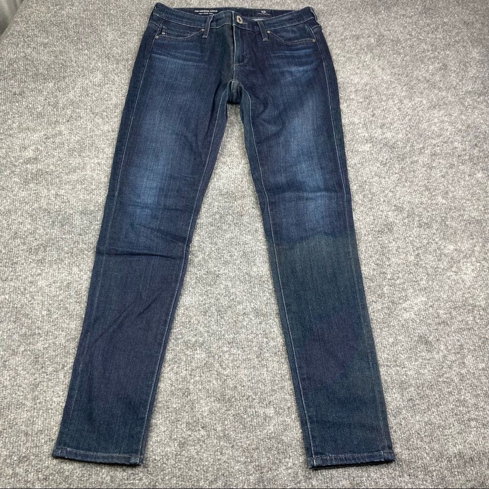 AG Jeans Denim Womens Size 28 Dark Wash The Legging Ankle Super Skinny Stretch